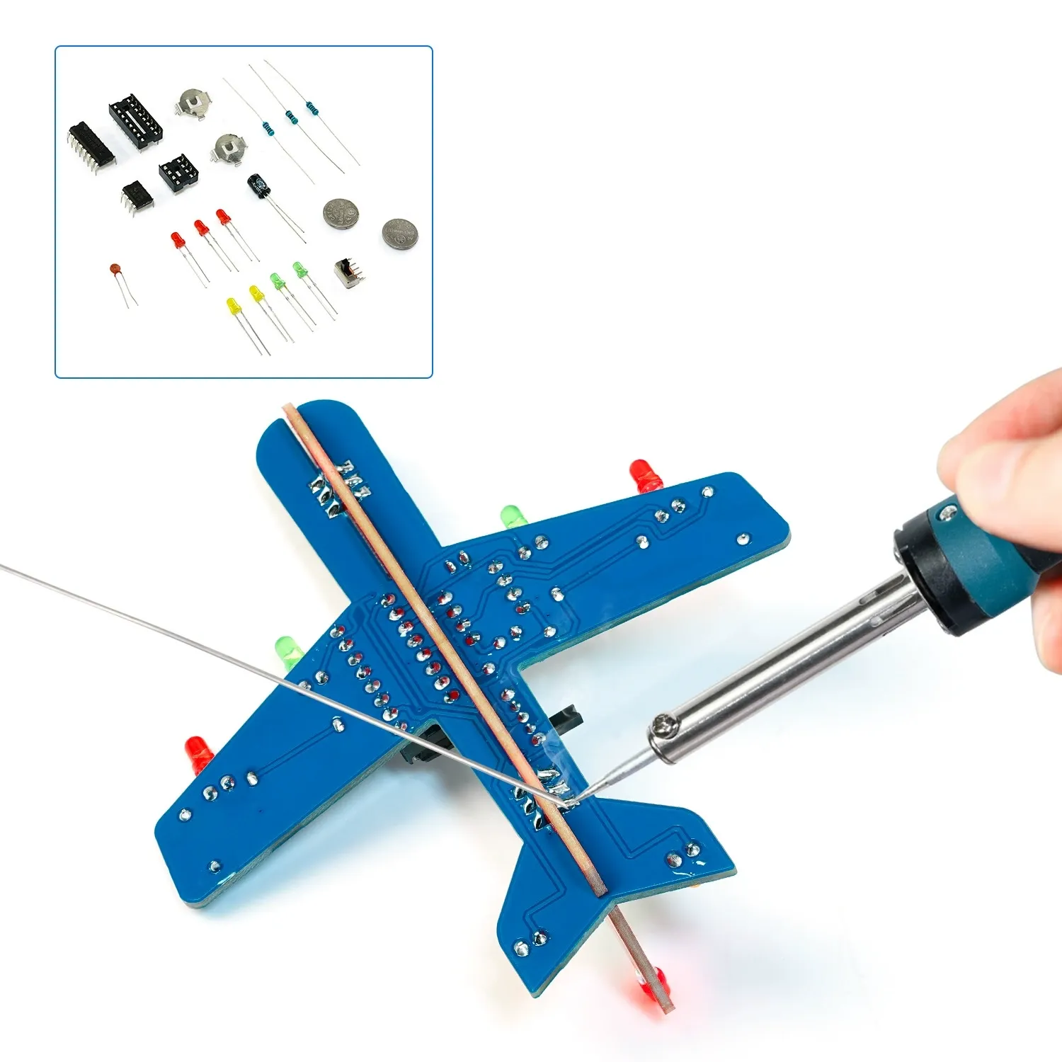 DIY Mini Vliegtuig Soldeerkit-1