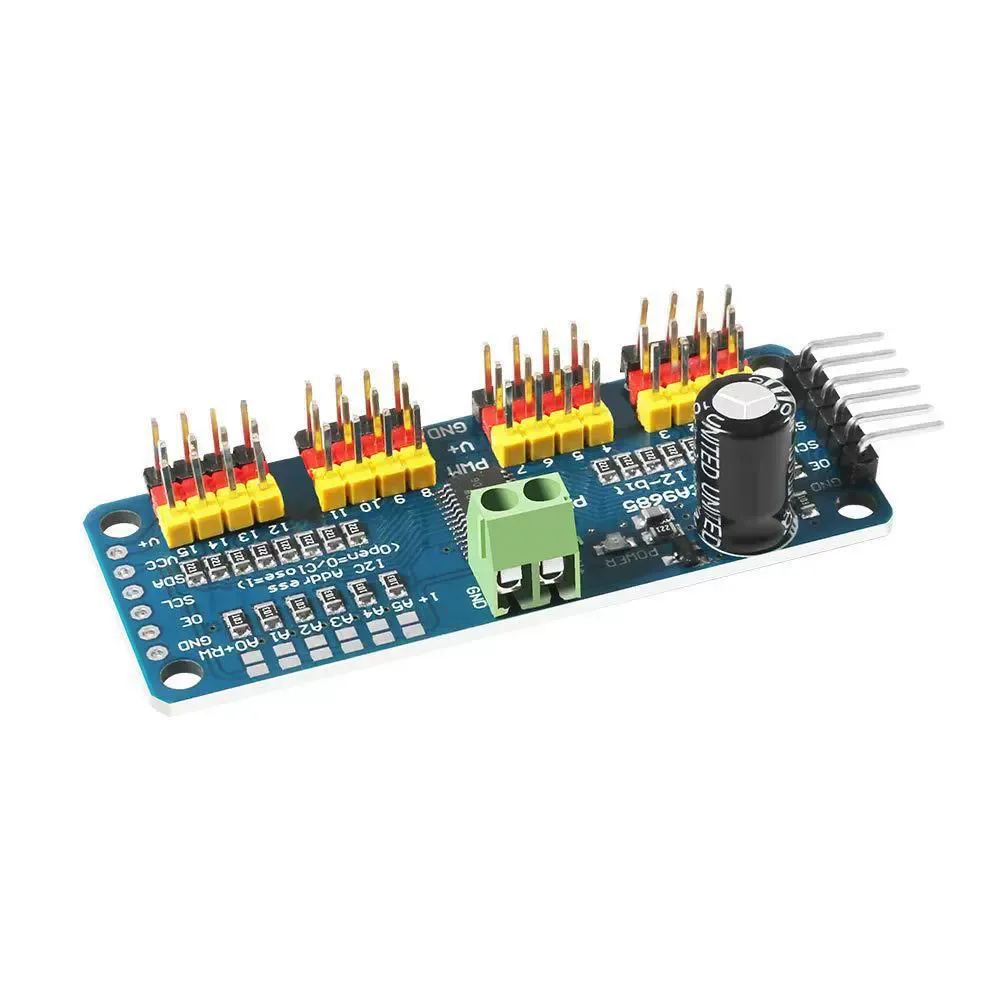 PCA9685 16-kanaals Servo Driver Board (I2C)